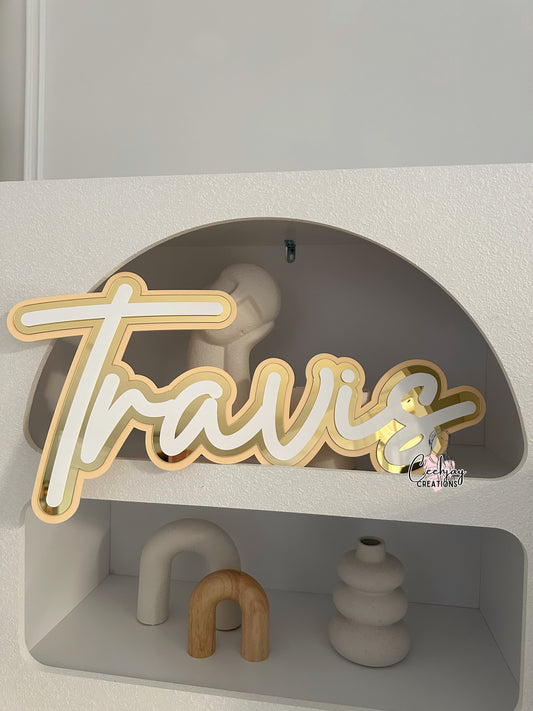 Name Sign - Triple Layer