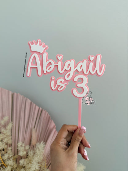 Princess Cake Topper