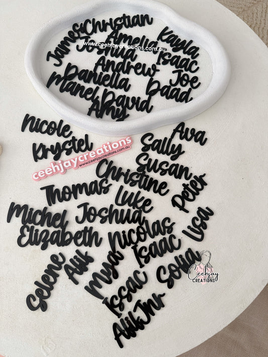 Acrylic Place Names