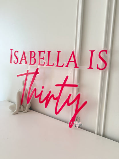 Name Sign - Double Layer