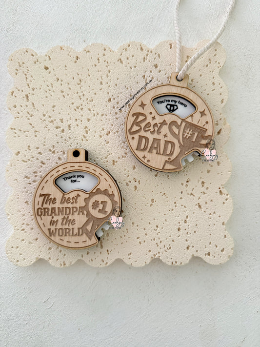 Father's Day Medal Rotatable