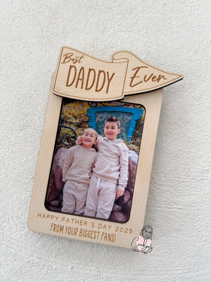 Father's Day Photo Fridge Magnet