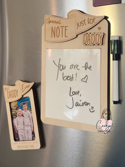 Father's Day Photo Fridge Magnet