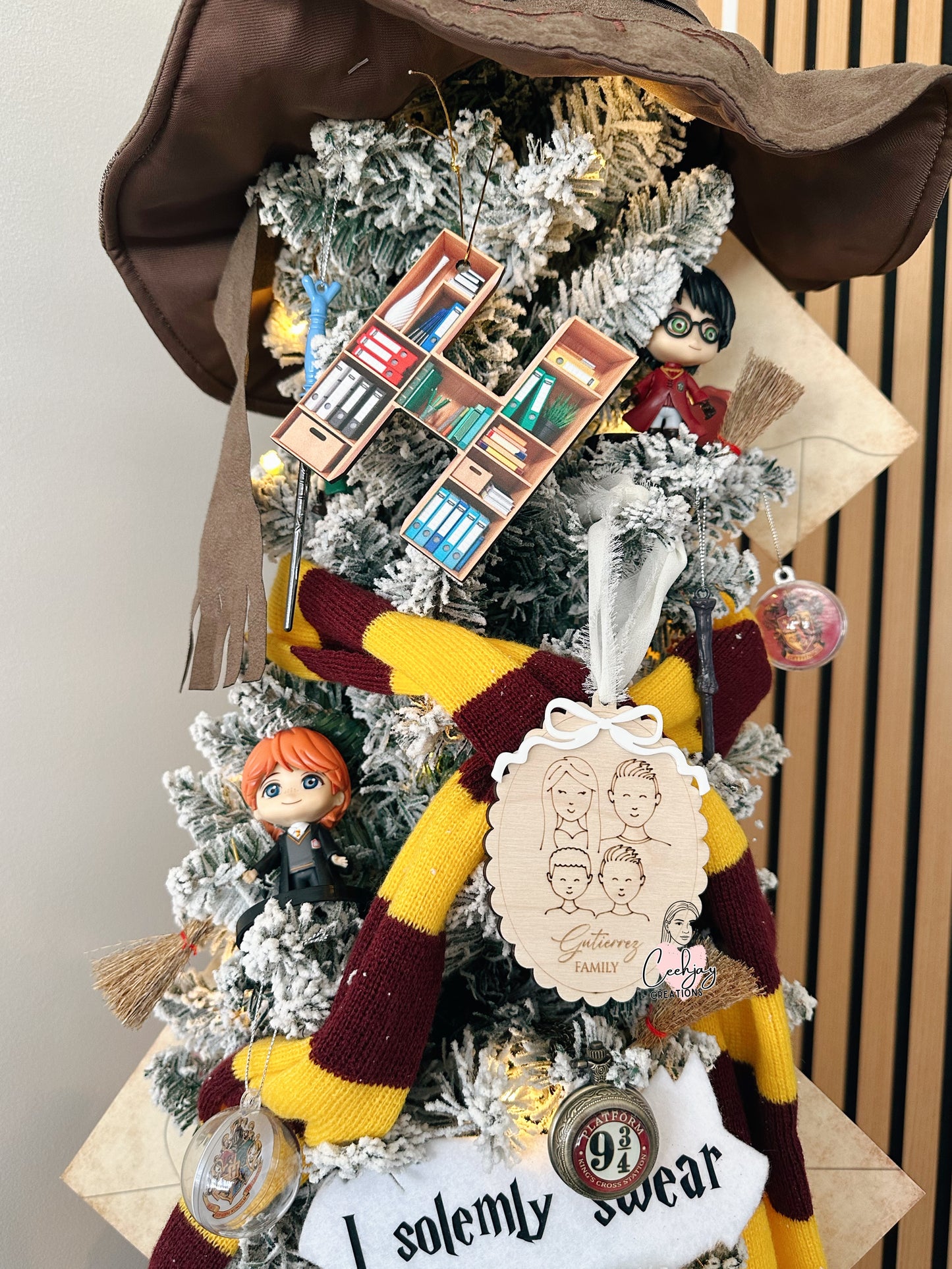 Family Faces Christmas Ornament