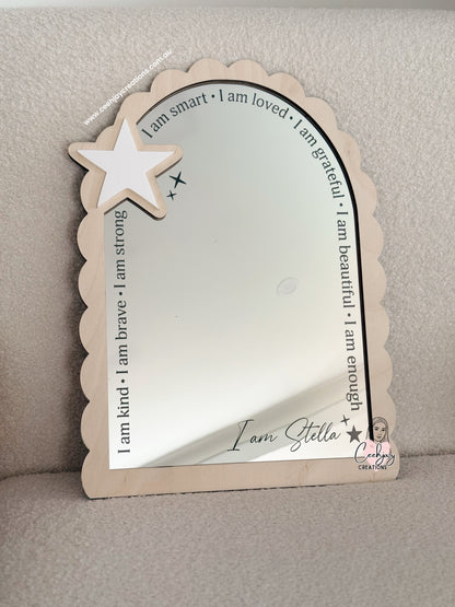 Affirmation Mirror - Star Design