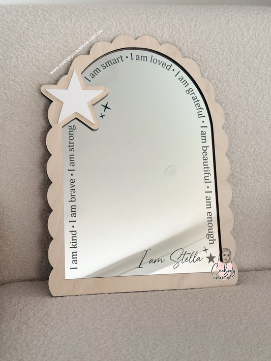 Affirmation Mirror - Star Design