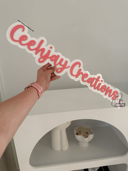 Name Sign - Double Layer