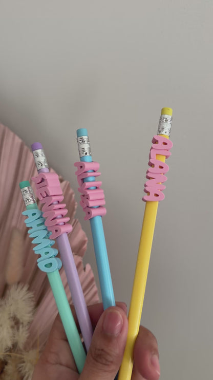 Pencil Name Topper Personalised