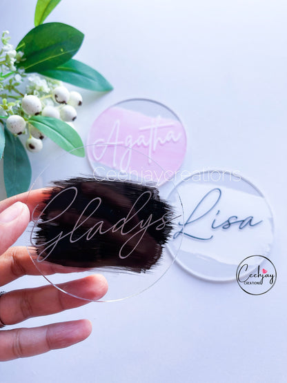 Decal Acrylic Place Card