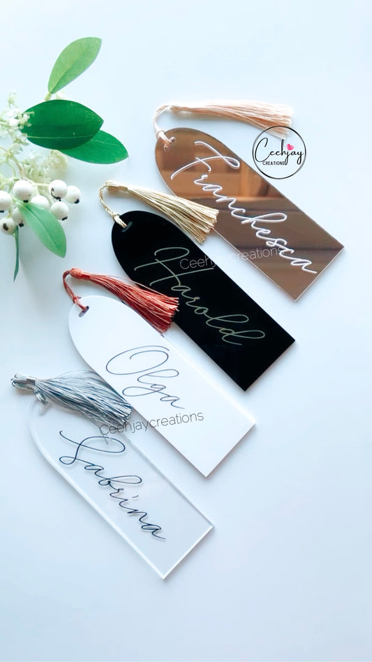 Decal Acrylic Bookmarks