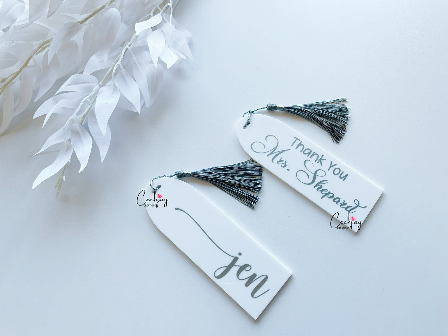 Decal Acrylic Bookmarks