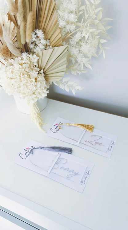 Decal Acrylic Bookmarks