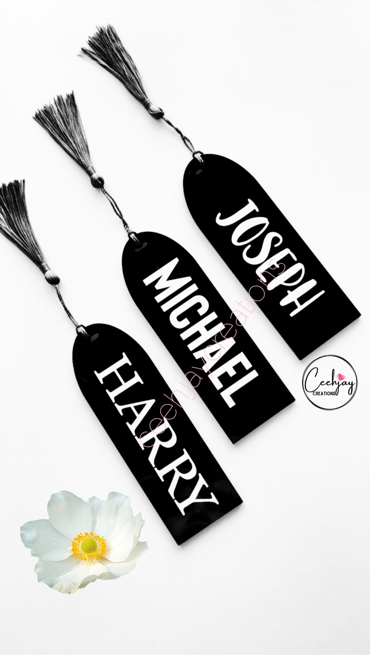 Decal Acrylic Bookmarks